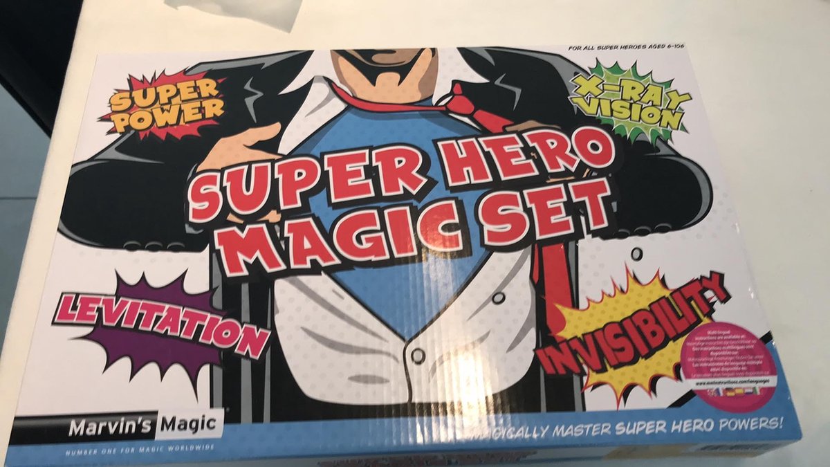 Marvins Magic Super Hero Magic Set 26,5x40cm  grote goocheldoos